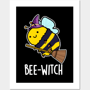 Bee-witch Cute Bee Pun Posters and Art